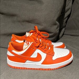 Orange and White sneakers